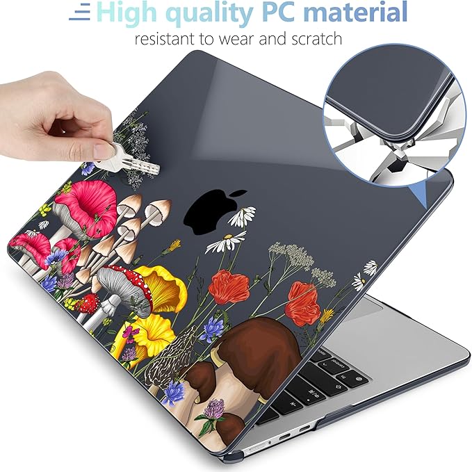MEEgoodo Case for MacBook Air M4/M3/M2 13.6 inch 2025 2024 2022, Fit Model - Image 4