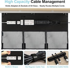 No Drill Under Desk Cable Management and Privacy Panel 2 in 1 | Modesty Panel - Image 2
