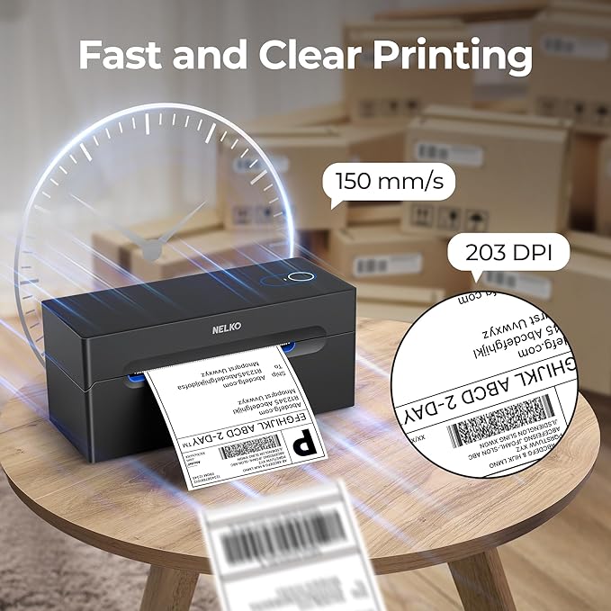 Nelko Bluetooth Thermal Shipping Label Printer, Wireless 4x6 Shipping Label - Image 7