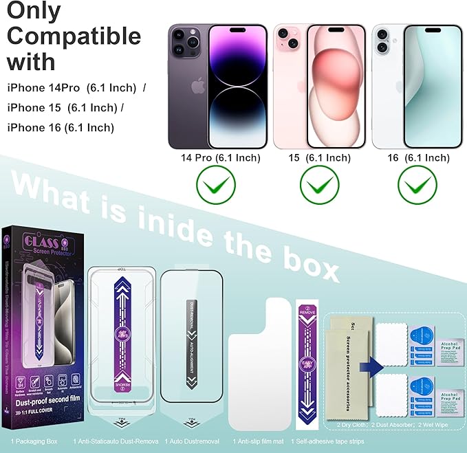 2 Pack Screen Protector Tempered Glass - Image 2