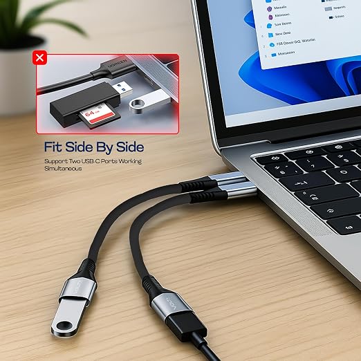 OTG USB-C to USB 3.0 Adapter Thunderbolt 3 Compatible - Image 4