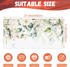 Desk Mat, Watercolor Pink Flowers Desk Pad, 31.5"x15.7" Extended Big Computer - Image 2
