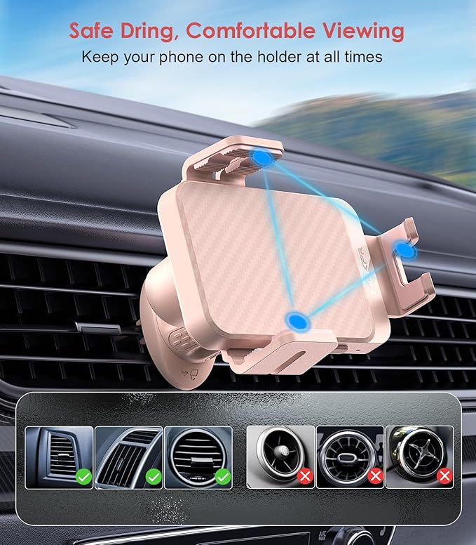 Wireless Car Charger, MOKPR 15W Fast Charging Auto-Clamping Car Charger Phone - Image 4