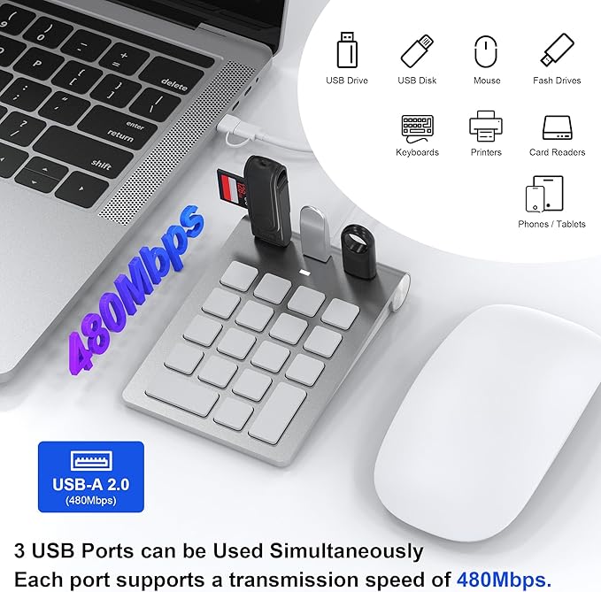 Wired USB C/A Number Pad - Image 3