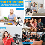 FULAIM WM500 UHF Wireless Lavalier Microphone System, 16-Channel Lavalier Lapel - Image 4