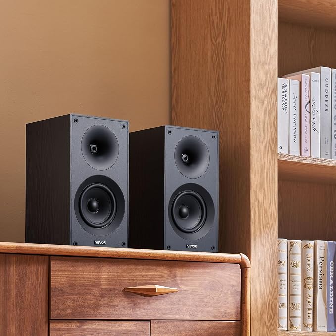VEVOR Passive Bookshelf Speaker, Book Shelf Stereo Speakers - Image 8