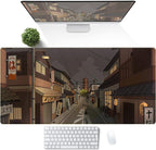Tokyo Street at Night Kawaii Japanese XL Mouse Pad, Cute Gaming Desk Pads - Image 2