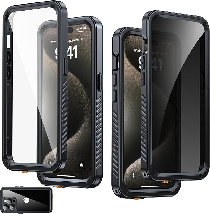 for iPhone 15 Pro Case Waterproof by AMILIFECASES
