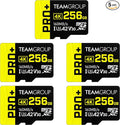 TEAMGROUP A2 Pro Plus Card 256GB x 5 Pack Micro SDXC UHS-I U3 A2 V30, R/W up to by TEAMGROUP