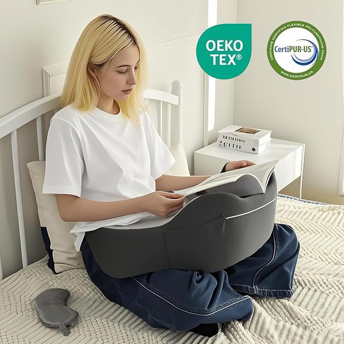 XWZO Lap Desk for Laptop with Cushion, Arm Rest Gaming and Reading - Image 6