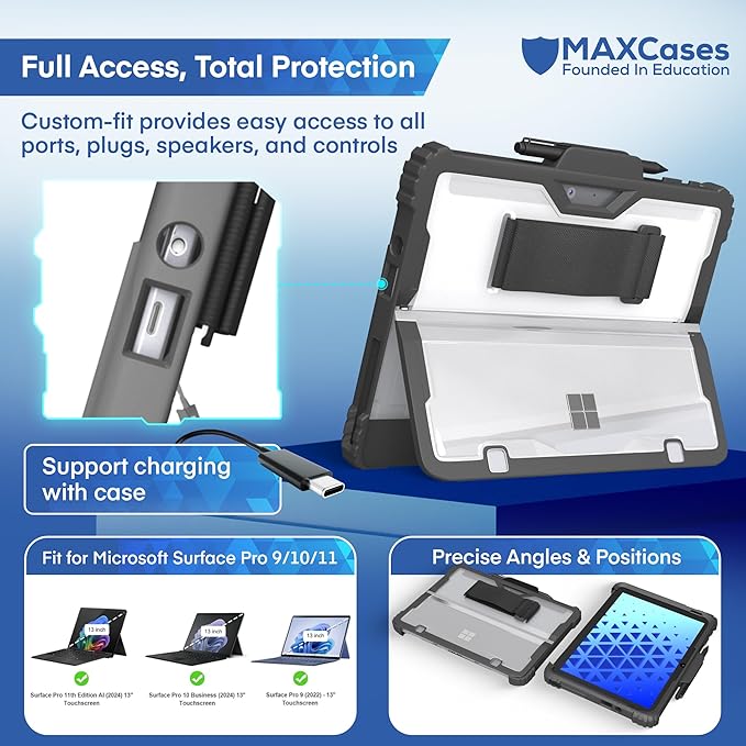 MAXCases Extreme Shell Microsoft Surface Pro 9/10/11 Case, Custom-Fit - Image 4
