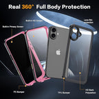 for iPhone 16 Plus Case Waterproof, Built-in Privacy Screen & HD Screen Double - Image 2