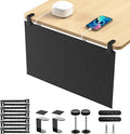 No Drill Under Desk Cable Management and Privacy Panel 2 in 1 | Modesty Panel by ERGOCOLLECT