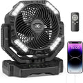 40000mAh Battery Powered Camping Fan by KITWLEMEN