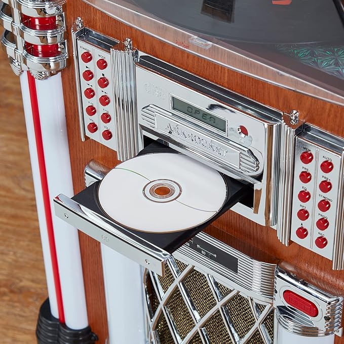 Arkrocket Taurus II Mid-Size Jukebox Entertainment Center Bluetooth Vinyl - Image 7