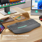 Nulea Wireless Ergonomic Keyboard, Split Keyboard - Image 5