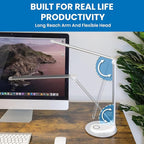 Mount-It! LED Desk Lamp with Wireless Charger and USB-C Charging Port, Dimmable - Image 9