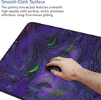 Large Mouse Pad with Stitched Edges, Durable Non-Slip Natural Rubber Base - Image 5
