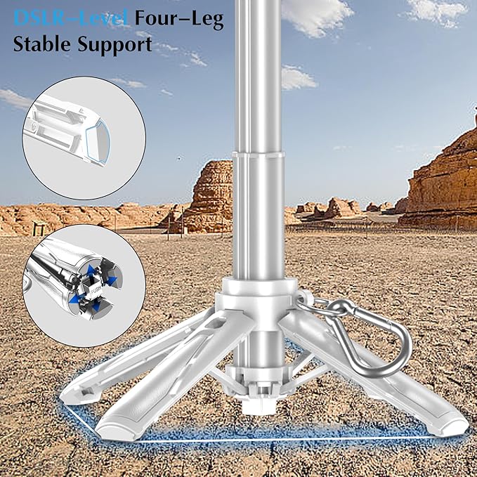 Mini Selfie Stick Tripod, Extendable Grip Phone Tripod - Image 7