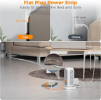 15 ft Extension Cord Tower Power Strip, 11 Outlets 3 USB Chargers, TESSAN Surge - Image 4