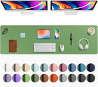 Aothia Faux Leather Desk Mat by AothiaSimpleNaturalUnique