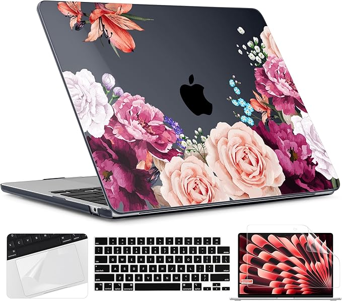 TWOLSKOO for M4 MacBook Air 13.6 inch Case 2025-2022 Release M4 A3240 M3 A3113 by TWOLSKOO