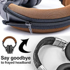 Replacement Headband Cover Compatible ATH M50X M50 M40X M40 M30X M20X Headphones - Image 3