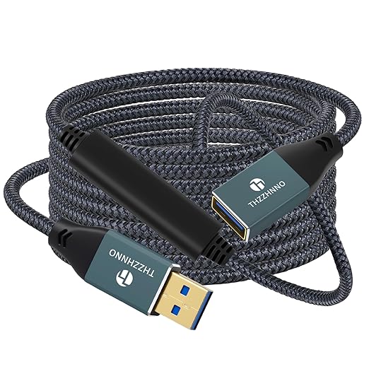 USB 3.0 Extension 26FT, USB Male to Female USB 3.0 Extender Cable by Thzzhnno