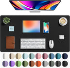 Aothia Faux Leather Desk Mat by AothiaSimpleNaturalUnique