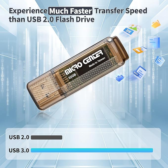 INLAND Micro Center Superspeed 10 Pack 32GB USB 3.0/USB3.1 Gen1 Flash Drive Gum - Image 3