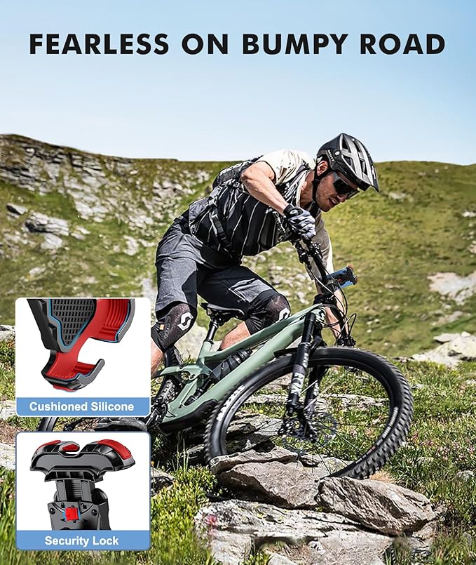 Motorcycle Phone Mount, Upgrade Bike Phone Mount, 360° Rotatable Phone Holder - Image 3