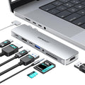 USB C Adapter HDMI USB Multiport Hub, 8 in 2 Accessories by ABIWAZY