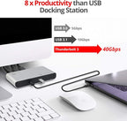 SIIG Thunderbolt 3 or USB C Dual 4K Display Docking Station - Image 8