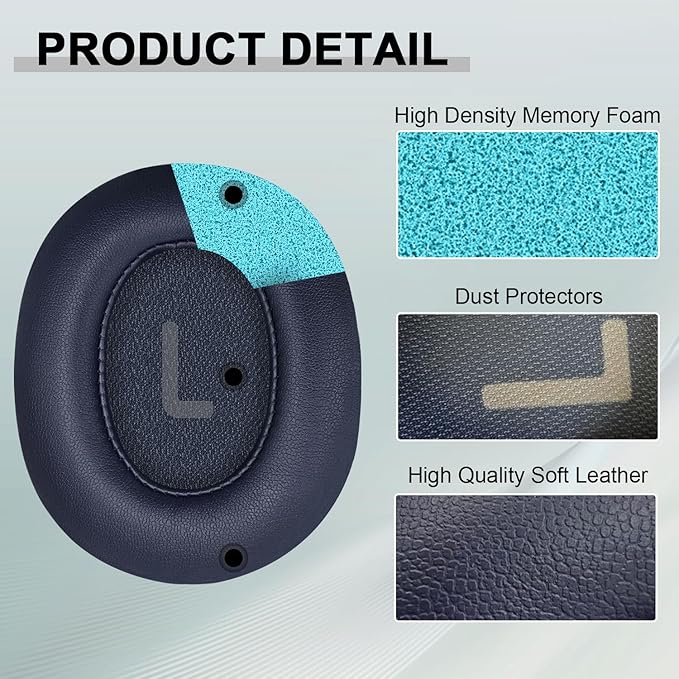 Replacement Ear Pads for JBL Tune 700/710/720/750/760/770 Headphones, Headset - Image 5