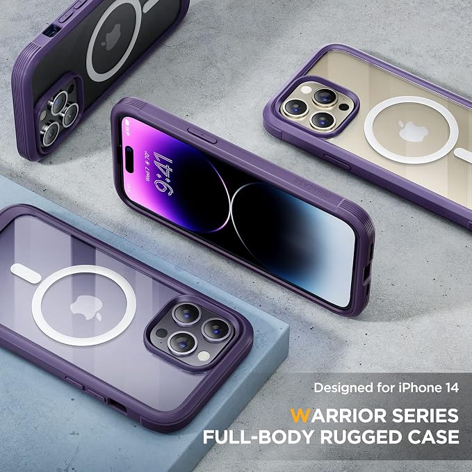 Miracase Magnetic for iPhone 14 Pro Max Case 6.7 inch, Upgrade Full-Body Clear - Image 7