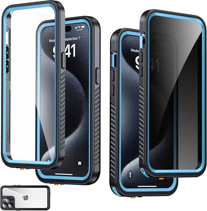 for iPhone 15 Pro Max Case Waterproof by AMILIFECASES