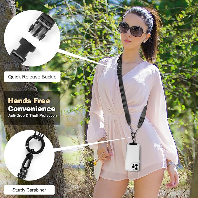 Adjustable Crossbody Phone Lanyard, Universal Phone Wrist Strap and Phone Neck - Image 6