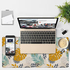 Large Mouse Pad Palm Leaves Gaming Desk Pad Computer Keyboard Non-Slip - Image 4