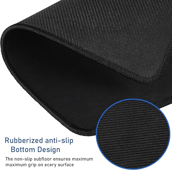 Large Mouse Pad, Durable Non-Slip Natural Rubber Base Desk Mousepad - Image 4