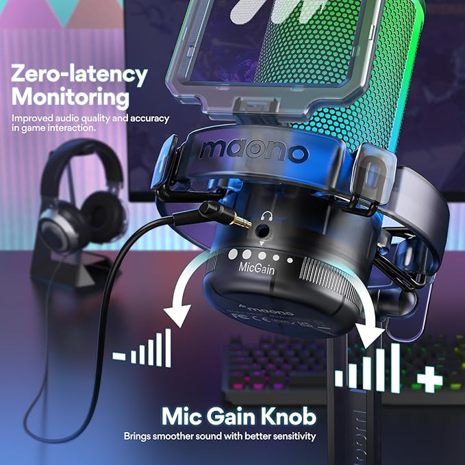 MAONO Gaming USB Microphone for PC - Image 5