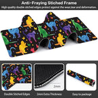 Colorful Cats and Butterflies Desk Mat, Large Watercolor Kittens Butterfly - Image 3