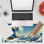 Desk Mat, Japanese Sea Wave Large Gaming Mouse Pad - Image 7