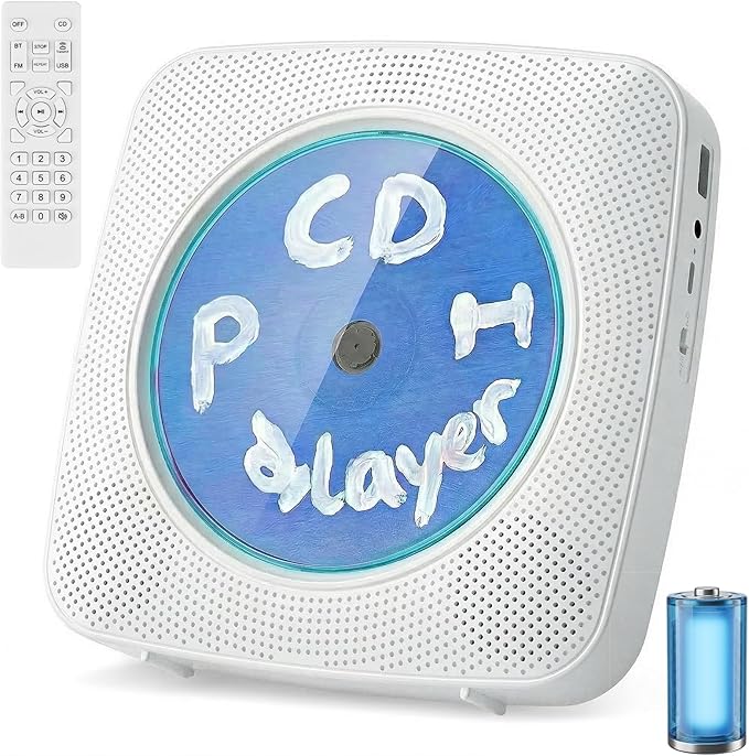 Gueray CD Player Portable Bluetooth: Mini CD Player by Gueray
