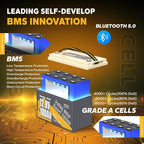 Power Queen 12V 100Ah Group 31 Battery Bluetooth 5.0, Deep Cycle LiFePO4 - Image 5