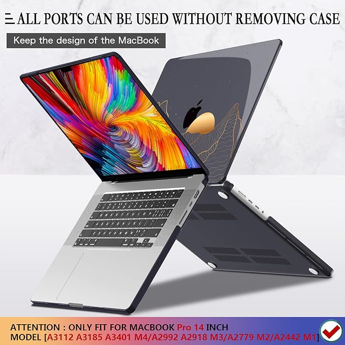 CISSOOK Compatible with MacBook Pro 14 inch 2024 2023 2022 2021 Release M4 M3 - Image 4
