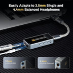 Portable Headphone Amplifier, USB C MINI DAC Amp Dongle 3.5mm & 4.4mm Balanced - Image 4