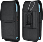 Phone Holster for Belt with Metal Clip and Magnetic Closure Compatible with by ACCKUO
