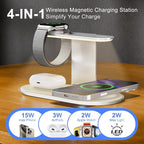 4-in-1 for Magsafe Wireless Charging: 15W Qi Magnetic Fast Charger Station Pad - Image 4