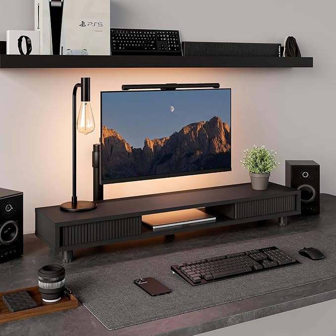 Fenge Dual Monitor Stand, 42.5inch Long Monitor Stands Riser - Image 3