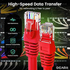 GearIT Cat 6 Ethernet Cable Cat6 Network Patch, Snagless Cord, Internet - Image 3